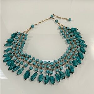 Elegant Turquoise Beaded Necklace
